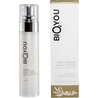 Bio2You Natural Anti-Ageing Night Cream with Hyaluronic acid vananemisvastane öökreem hüaluroonhappega 50 ml