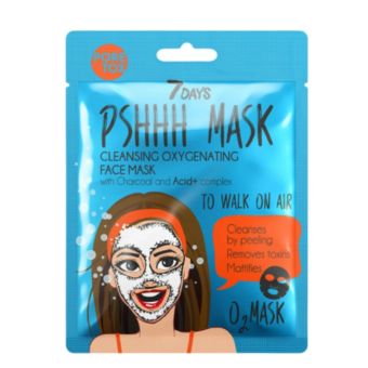 7DAYS PSHHH MASK näomask TO WALK ON AIR puhastav hapnikurikas söe ja Acid+ kompleksiga 25 g