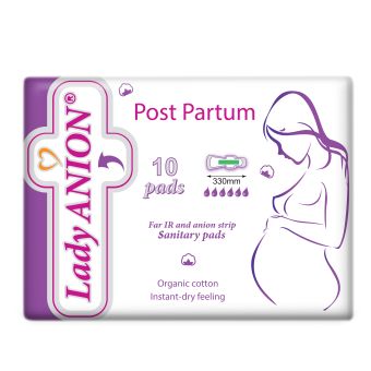 Lady Anion Post Partum послеродовые гигиенические прокладки  N10