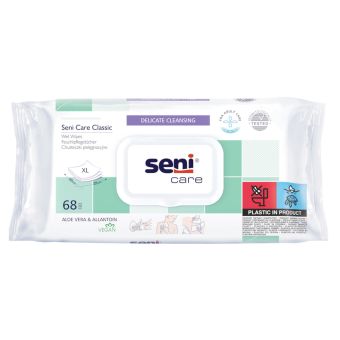 Seni Care влажные салфетки с алоэ XL N68