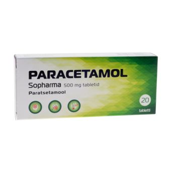 PARACETAMOL SOPHARMA TBL 500MG N20